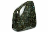Flashy, Free-Standing Polished Labradorite - Madagascar #325160-1